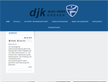 Tablet Screenshot of djk-greven.de